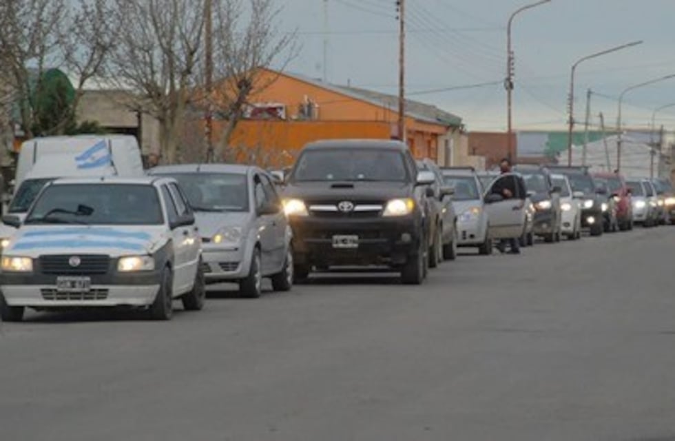Protesta de policías de Santa Cruz
