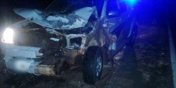 Una camioneta chocó contra un caballo en Jardín América