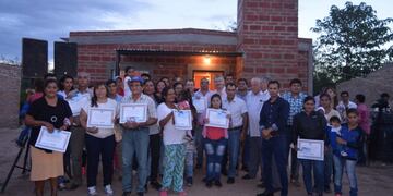 Inauguración un conjunto de viviendas sociales en el Departamento Pellegrini