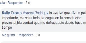 Polémico ida y vuelta en redes entre la concejal Kelly Castro y el intendente de Inriville