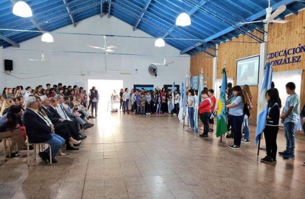 La escuela "Fermín Ancalao" sede del acto oficial por la Gesta de Malvinas