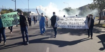 Trabajadores de la Salud Riojana realizaron una jornada de protesta
