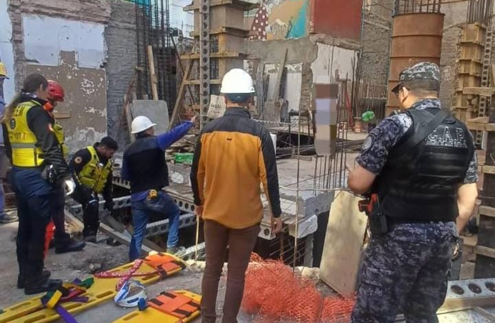 Hubo un derrumbe en una obra en construcción en Nueva Córdoba: hay obreros heridos