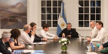 Alberto Fernández Horacio Rodríguez Larreta Axel Kicillof (Foto: Presidencia)