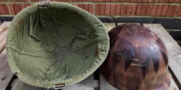 El casco del soldado Rafael Barrios\u002E