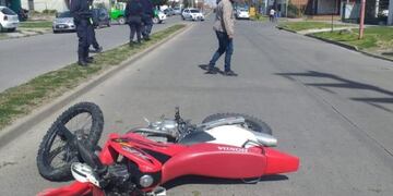 Accidente moto Azul