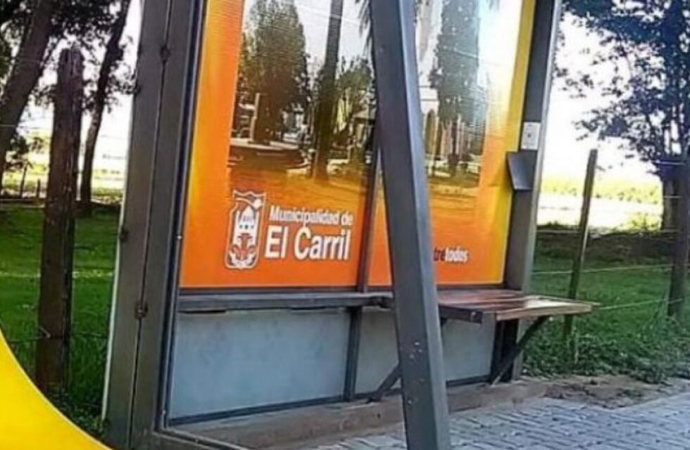 Vandalismo sin fin: destruyeron el parador de colectivo en El Carril