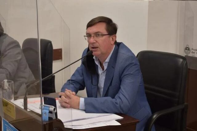 Livio Gutiérrez en su banca de la Legislatura del Chaco (Foto: Gentileza prensa Legislatura del Chaco)