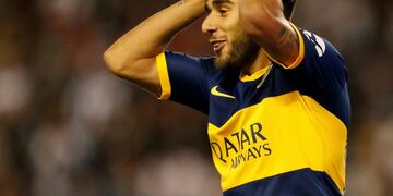 Eduardo Salvio se resintió de la lesión y está en duda para el primer Superclásico copero\u002E (REUTERS)
