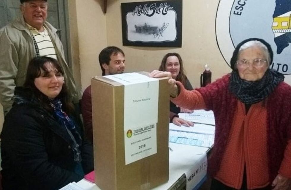 Tiene 100 años y no quiso perderse las elecciones en Entre Ríos
