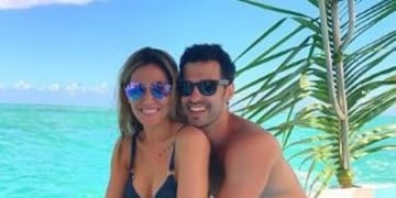 Mauro Caiazza y Jimena Barón están de vacaciones en Miami junto a \