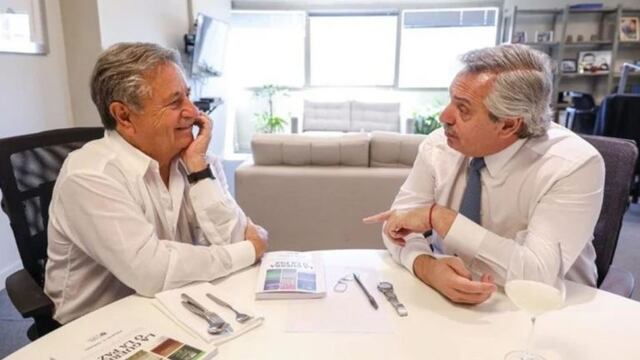 Eduardo Duhalde y Alberto Fernández (Foto: Clarín)