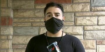 El organizador de la Not Covid Party (Foto: captura TN)