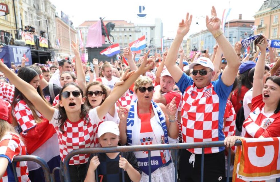 Croacia recibió a los subcampeones del mundo a puro festejo