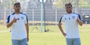Acosta y Alustiza jugadores de Atlético Tucumán (Foto: TyC Sports)