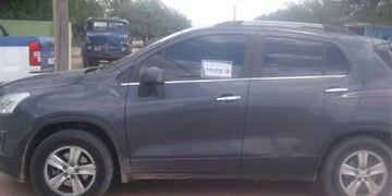 La camioneta que fue frenada por la Caminera\u002E