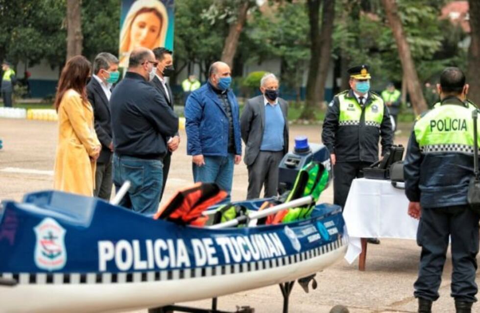 El Departamento General de la Policía adquirió nuevos armamentos y equipos de bioseguridad