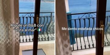 Alquiló un departamento en Italia con vista al mar, pero al llegar se llevó una insólita sorpresa: "Me siento estafada".