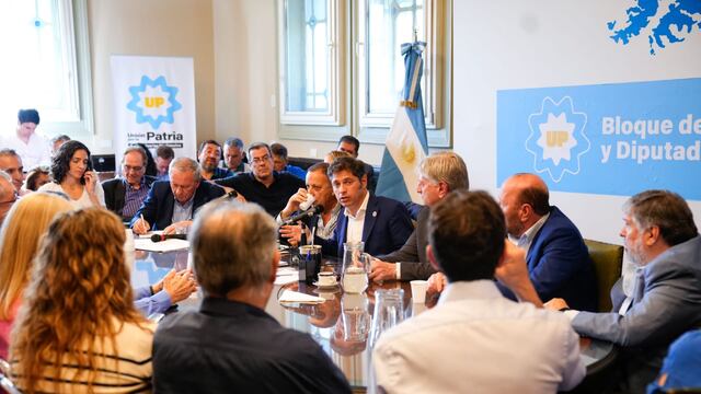 Gobernadores del PJ fueron recibidos por los bloques legislativos de Unión por la Patria (Foto: Prensa UP)