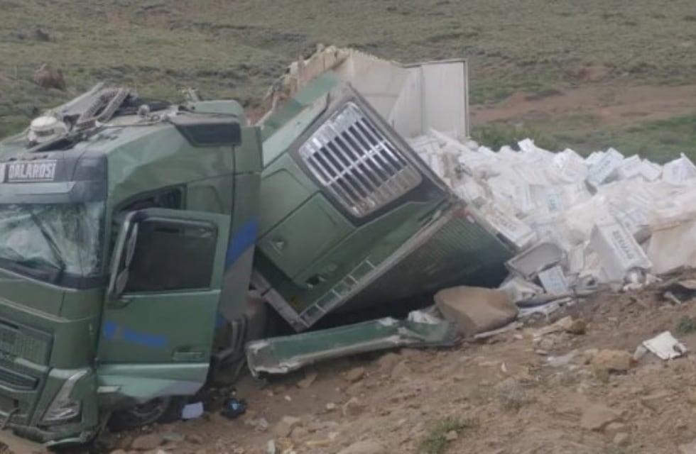Neuquén: un camión que transportaba salmón volcó en la ruta y los vecinos lo saquearon