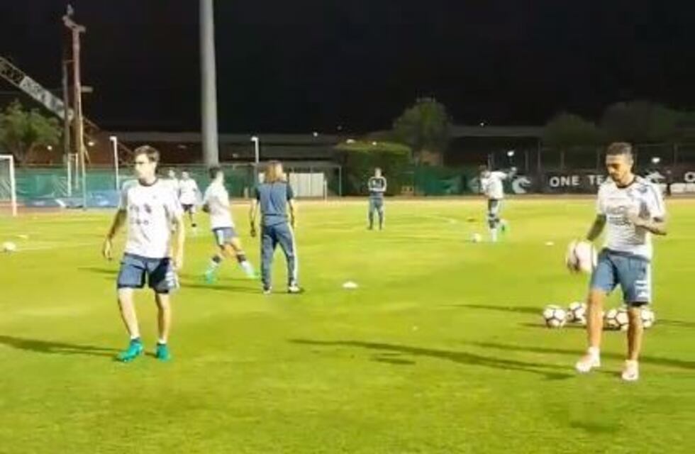 La Selección realizó su primera práctica en Singapur