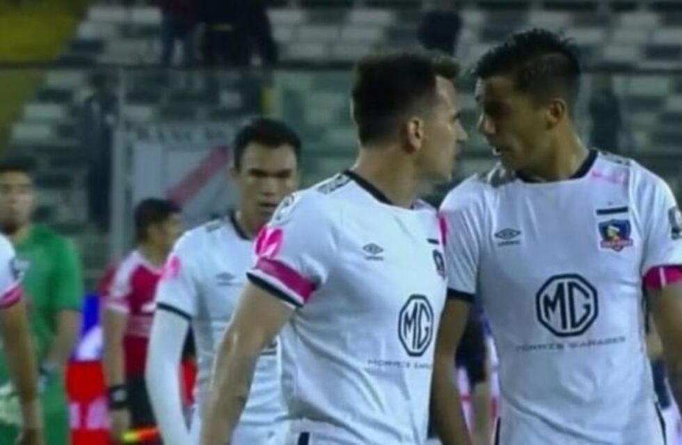 Pablo Mouche protagonizó un fuerte cruce con un compañero de Colo-Colo