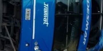 Un micro volcó en Chubut