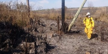 La noble tarea de los Bomberos Voluntarios de Ceibas\u002E\nCrédito: Bomberos Ceibas