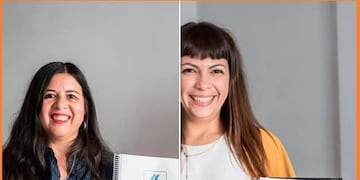 Antonella y Vanina, rindieron su trabajo final a través de Meet