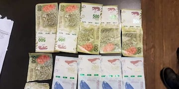 Quiso estafar a un vendedor ambulante con billetes truchos y lo detuvieron (Prensa Policía)