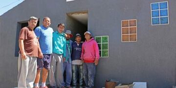 La casa de Raúl González, en su etapa final de reconstrucción