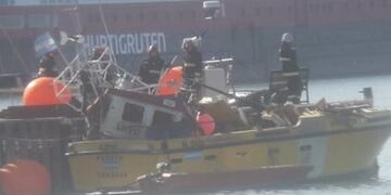 Explosión de embarcación en la Bahía de Ushuaia