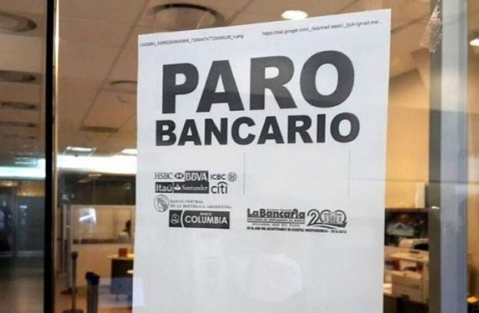 El martes 30 habrá paro bancario