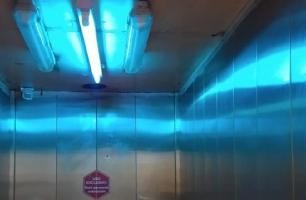 Usan tubos UV para eliminar el coronavirus en un hospital neuquino