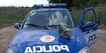 Huyeron de la Policía cerca del Autódromo