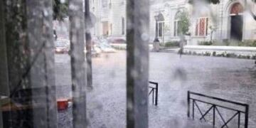 En Rosario un diluvio se desatu00f3 cerca de las 13.