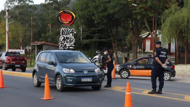 Control vehicular en Villa Carlos Paz\u002E