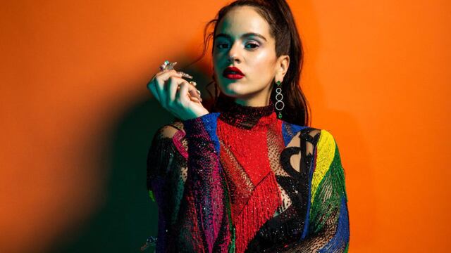 Rosalía impactó con su outfit. Foto: web.