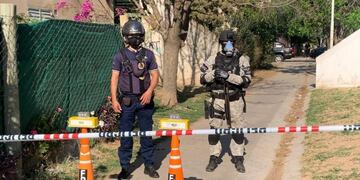 Fuerza Policial Antinarcotráfico en barrio SEP