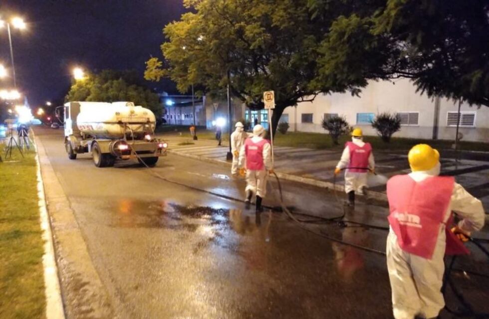 Coronavirus: empieza un operativo de desinfección en las calles de Salta