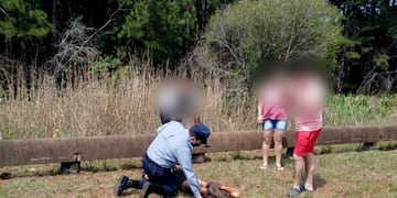 El herido tuvo que ser trasladado al hospital local\u002E