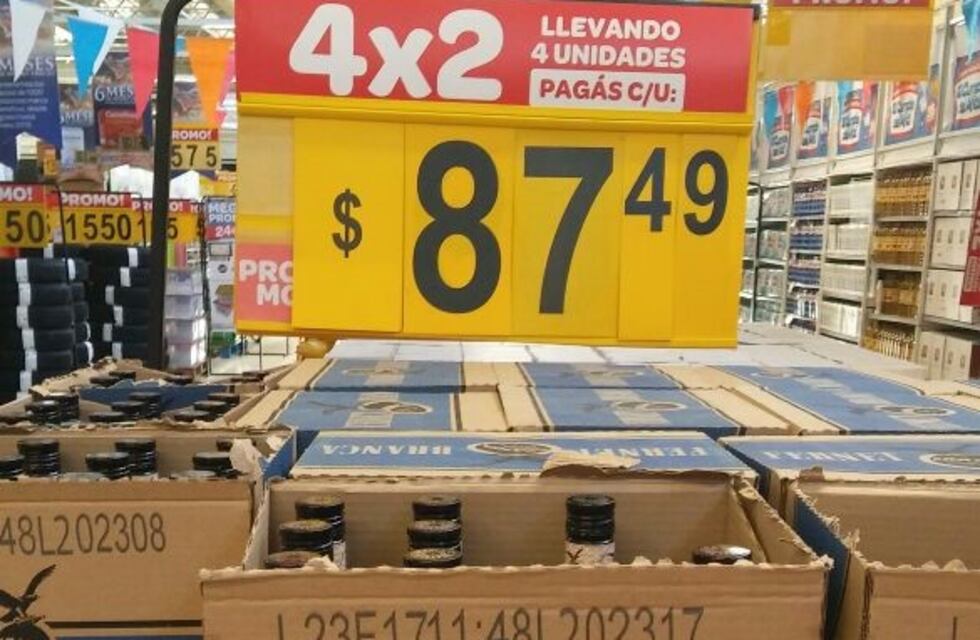 Furor por oferta de fernet en un supermercado de Córdoba