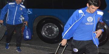 El plantel de Godoy Cruz ya estu00e1 en Bello Horizonte, Brasil