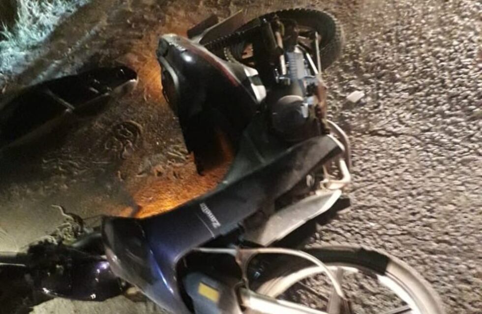 Malagueño: colisionaron fuertemente dos motocicletas