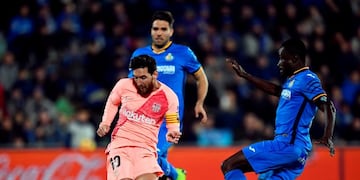 Con un gol de Messi, Barcelona venció al Getafe y estiró a cinco la diferencia con el Aleti (Foto: Ocar Del Pozo/AFP)