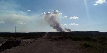 En Salsacate, foco de incendio\u002E