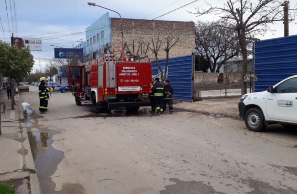Se produjo un escape de gas en una obra en construcción