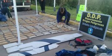 Los 288 ladrillos de marihuana incautados por la Policía de Chaco\u002E