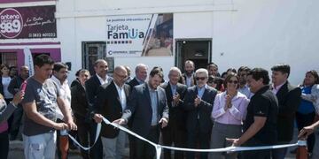 Corpacci habló sobre la realidad actual mientras inauguraba obras en el departamento La Paz\u002E