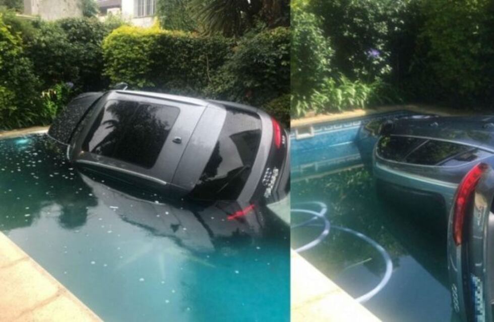 El insólito accidente que se viralizó por WhatsApp: "Me caí con la camioneta a la pileta"